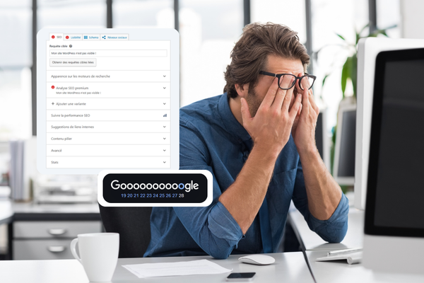 Découvrez la formation WordPress et SEO Homme qui n'est pas bien car son site WordPress est mal optimisé pour le SEO