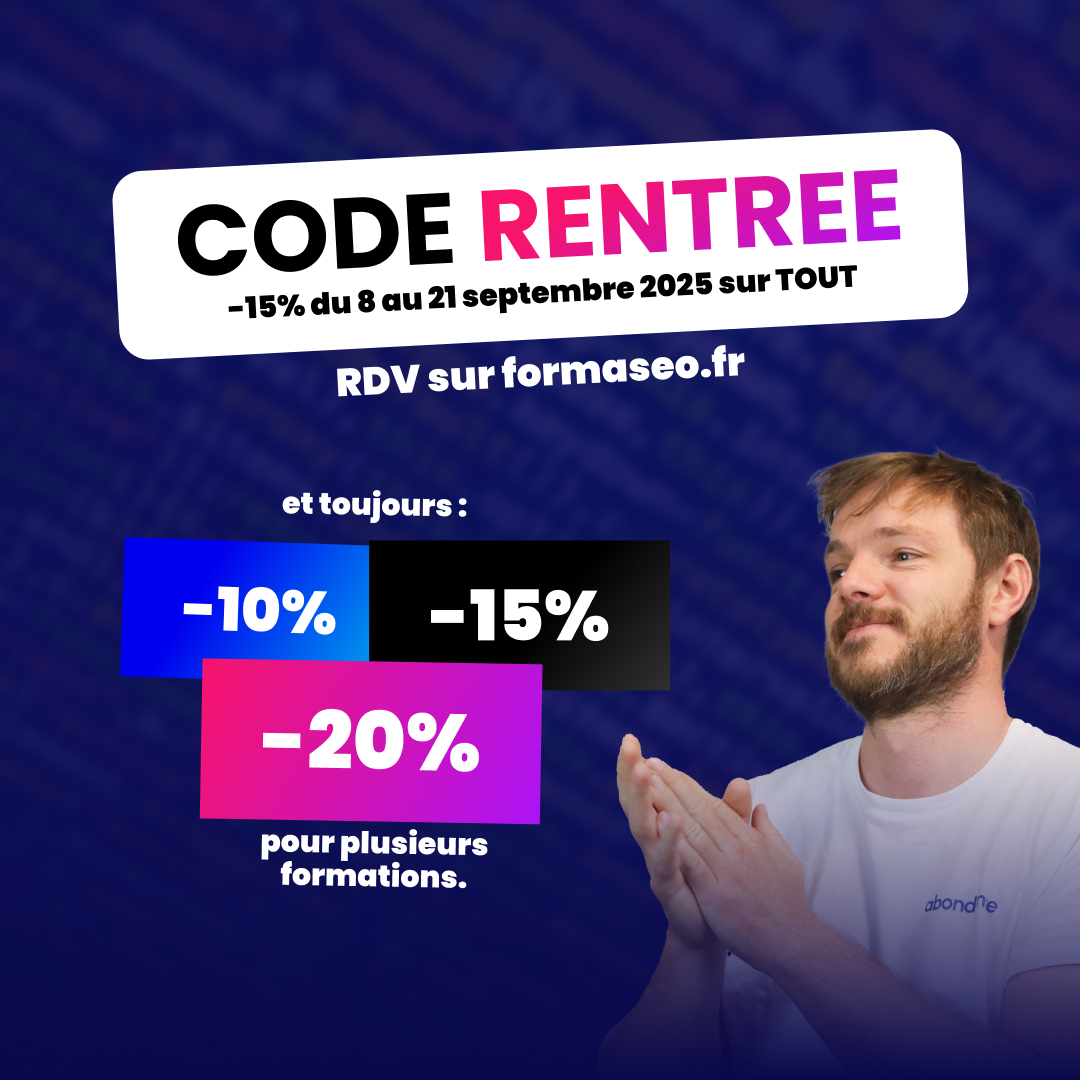 Promo de rentrée sur FORMASEO